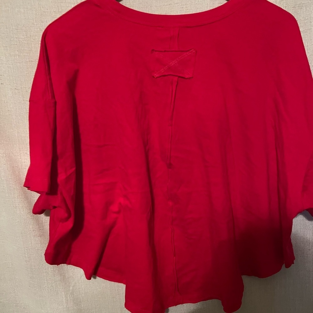 Zenana Outfitters Red Women's Boxy Tee Size L - Picture 3 of 4